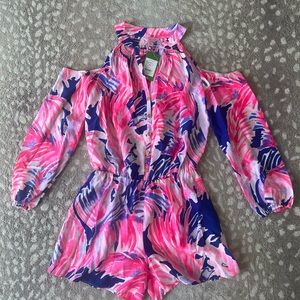 Lilly Pulitzer silk romper- new with tags